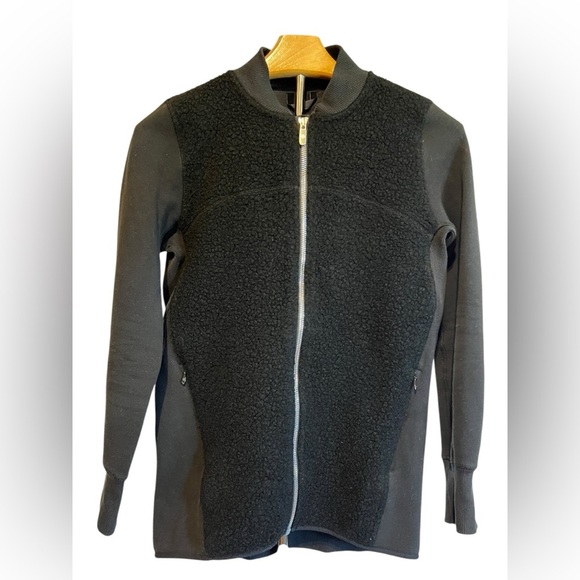 Lululemon Full Zip Sherpa Jacket – Size 2 – Black - Picture 1 of 4